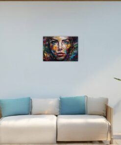 Abstract artwork featuring vibrant color fusion in an A4 composition by Pictik.