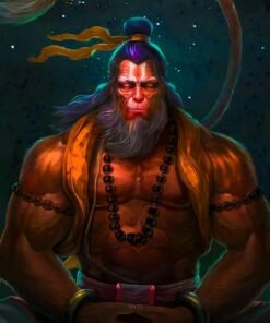 Divine Aura - Pictik's Artistic Hanuman Ji Collection