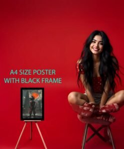 faq - A4 size anime poster of Saiyan Warrior with a black frame, available at Pictik.in.