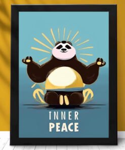 Panda Inner Peace Anime Poster