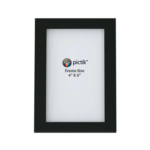 Black modern photo frame for home and office decoration – sleek and stylish.