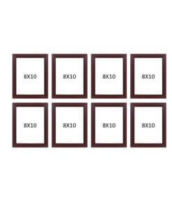 Decorative Brownwood Photo Frames – 8x10 Inch (Pack of 8) for Home & Office