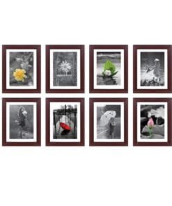 Brownwood Collage Photo Frame Set – 8x10 Inch (Pack of 8) for Home & Office Décor
