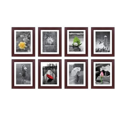 Brownwood Collage Photo Frame Set – 8x10 Inch (Pack of 8) for Home & Office Décor