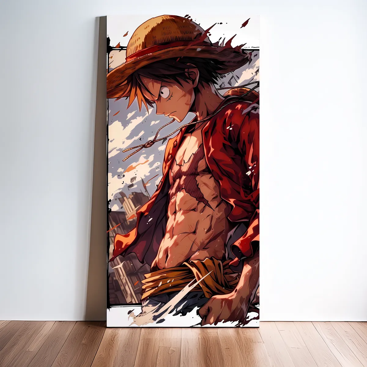 00-7.webp One Piece Luffy Epic Canvas Wall Art | The Print House™ - Image 1
