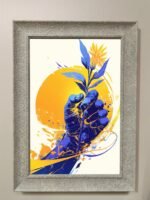 Rustic Deer & Artistic Wall Art – Rustic Frame ( All Size Avilable )