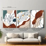 Modern Abstract Wall Art Canvas Set of 3 | The Print House™