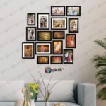 Pictik Black Collage Photo Frame Set – 16 Frames for Stunning Wall Décor Perfect Wall Gallery Set | Includes 4x6, 5x7 & 6x8 Inch Frames - Image 2