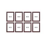 Transform Your Space – Home & Office Décor Essential | Pictik™ Brownwood Collage Photo Frame Set (8x10 Inch, Pack of 8) - Image 3