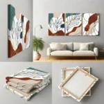 Modern Abstract Wall Art Canvas Set of 3 | The Print House™ - Image 5