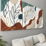 Modern Abstract Wall Art Canvas Set of 3 | The Print House™ - Image 4