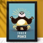 Panda Inner Peace Anime Poster | A4, 12x18 | Framed & Unframed | Home Decor & Gift