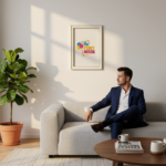 White Gold Harmony Frame | Premium Wooden Photo Frame | Wall Decor by The Print House™ - Image 2