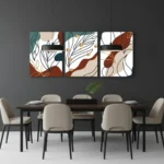 Modern Abstract Wall Art Canvas Set of 3 | The Print House™ - Image 3