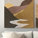 Abstract Mountain Landscape Canvas Set of 3 | The Print House™ - Image 7