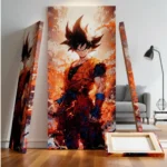 Dragon Ball Z Fiery Aura Goku Canvas Wall Art - Image 10