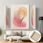 Leaf Abstract Wall Art – 3 Piece Canvas Set (22x30 inches each) | Modern Botanical Home Decor - Image 8