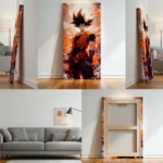 Dragon Ball Z Fiery Aura Goku Canvas Wall Art - Image 9