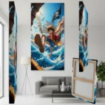 One Piece Luffy Pirate Adventure Canvas Wall Art - Image 6