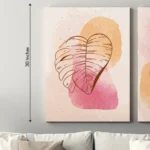 Leaf Abstract Wall Art – 3 Piece Canvas Set (22x30 inches each) | Modern Botanical Home Decor - Image 6