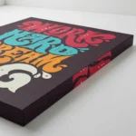 Work Hard Dream Big Motivational Canvas Wall Art – Inspirational Quote Poster for Home, Office & Gym | Premium HD Print | Custom Sizes & Gallery Wrap Frame - Image 2