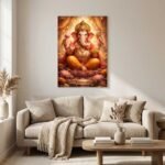 Lord Ganesha Lotus Poster | Ganpati Bappa Spiritual Wall Art | Pictik™ - Image 5