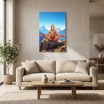 Lord Hanuman Meditation Poster | Bajrang Bali Spiritual Wall Art | Pictik™ - Image 8