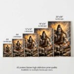 Lord Shiva Meditation Poster | Mahadev Spiritual Wall Art Print | Pictik™ - Image 13