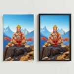 Lord Hanuman Meditation Poster | Bajrang Bali Spiritual Wall Art | Pictik™ - Image 6