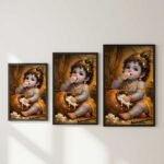 Makhan Chor Baby Krishna Poster | Bal Krishna Wall Art | Pictik™ - Image 6