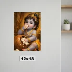 Makhan Chor Baby Krishna Poster | Bal Krishna Wall Art | Pictik™ - Image 24