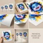 Baby Krishna Poster | Bal Krishna Wall Art | Hindu Spiritual Poster | Pictik™ - Image 2