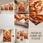 Lord Ganesha Lotus Poster | Ganpati Bappa Spiritual Wall Art | Pictik™ - Image 2