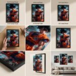 Goku Anime Poster Print | Dragon Ball Wall Art | A5, A4, 12x18 | Pictik™ - Image 11