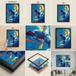 Cricket Action Poster | Batsman Sports Wall Art | Pictik™ - Image 9