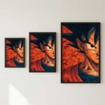 Goku Manga Style Poster | Dragon Ball Anime Wall Art Print | Pictik™ - Image 3
