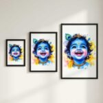 Baby Krishna Poster | Bal Krishna Wall Art | Hindu Spiritual Poster | Pictik™ - Image 4