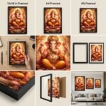 Lord Ganesha Lotus Poster | Ganpati Bappa Spiritual Wall Art | Pictik™ - Image 3