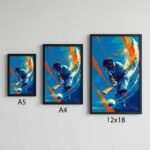 Cricket Action Poster | Batsman Sports Wall Art | Pictik™ - Image 11