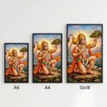 Hanuman Sanjeevani Parvat Poster | Bajrang Bali Wall Art | Pictik™ - Image 3