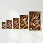Makhan Chor Baby Krishna Poster | Bal Krishna Wall Art | Pictik™ - Image 4