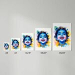 Baby Krishna Poster | Bal Krishna Wall Art | Hindu Spiritual Poster | Pictik™ - Image 8