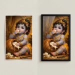 Makhan Chor Baby Krishna Poster | Bal Krishna Wall Art | Pictik™ - Image 7