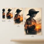 Monkey D. Luffy Anime Poster | One Piece Sunset Wall Art | Premium Anime Poster | Pictik™ - Image 4