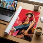 Straw Hat Luffy Anime Poster | One Piece Wall Art Print | Pictik™