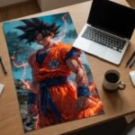 Goku Anime Poster Print | Dragon Ball Wall Art | A5, A4, 12x18 | Pictik™